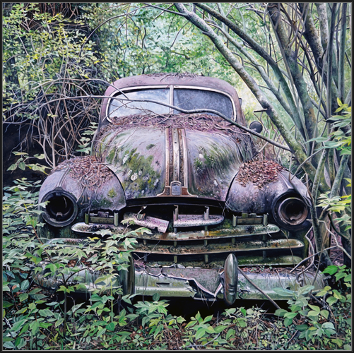 Silver Streak (2018)
71 x 71 cm
oil on canvas
